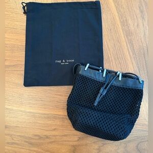 Rag and Bone Summer Dayton Drawstring Bag in Black